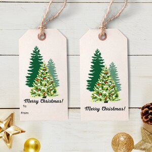 Etichette regalo natalizie stampabili, Etichette di buon Natale, Etichette stampabili per bomboniere natalizie