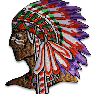 Indigenous Headress Embroidered Patch - Fundraiser for First Nations Nonprofit Peer Support