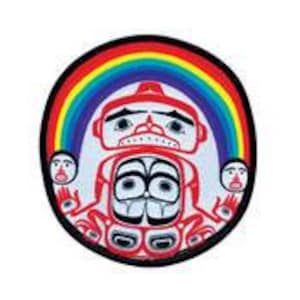 Indigenous 2 Spirit LGBTQ2S+ Rainbow Iron-on or Sew On Patch - Fundraiser for First Nations Society