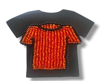 Indigenous Made Orange Shirt Day Beaded Awareness Lapel Pins for Truth and Reconciliation