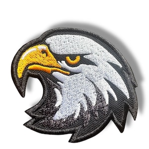 Sacred Native Eagle Head Embroidered Iron on Patch