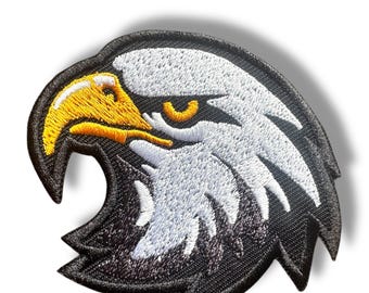 Sacred Native Eagle Head Embroidered Iron on Patch