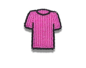 Handmade Indigenous Beaded Pink Anti-Bullying Awareness Pin