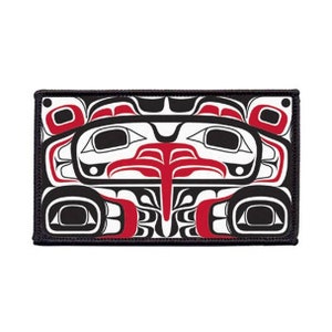 First Nations 2.5&quot; Iron on Patch - Eagle Box by Haida Artist