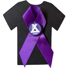 End Overdose Purple Awareness Ribbon - Addiction Recovery, Overdose Prevention - Non-profit Indigenous Society Fundraiser