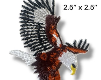 Sacred Native Eagle Embroidered Iron on Patch