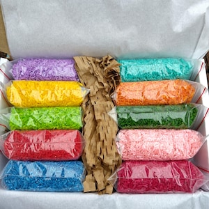 10 Bags of Coloured Rice Rangoli Coloured Rice Vibrant colours Hand Made Coloured Rice