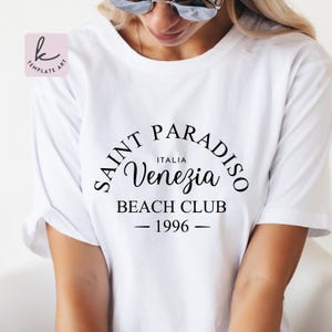 Iconic Italian Style Shirt Venezia Beach Club Svg File, Venice Italy Svg, La dolce vita, Italy holiday Shirt, Beach svg, Italian fashion png