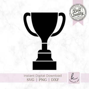 Trophy svg, medal svg, congratulations svg, winner svg, prize svg, champion svg, Participation Prize, Sports Trophy Winner 1st Place.