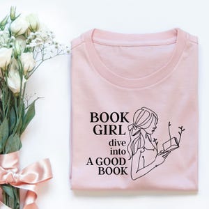 Just a Girl Who Loves Books SVG, Beautiful Introvert Shirt Design Png, Library png, One more chapter, INSTANT DOWNLOAD