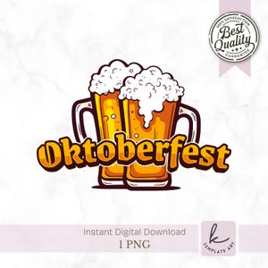 Oktoberfest Design PNG for Shirt, Beer Mug Clipart, Oktoberfest Since 1980, Oktoberfest party, Beer Festival Shirt, INSTANT DOWNLOAD