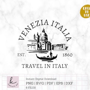 Venice Italy Travel Italy Shirt Svg File, Iconic Italian Style Svg, Venice Italy Svg, Italy holiday Shirt, Beach svg, Italian fashion Png.