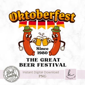 Oktoberfest Vintage Design PNG for Shirt, Beer Mug Clipart, Retro Oktoberfest, Oktoberfest party, Beer Festival Shirt, INSTANT DOWNLOAD