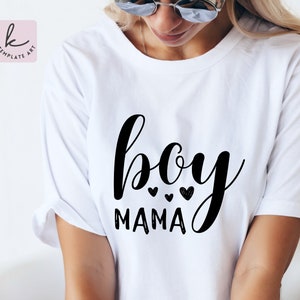 Handwritten Boy Mama Hearts Shirt Svg file, Cut File for Cricut, Silhouette Boy Mom, Sublimation Png file, Boy Mama Png, Momlife svg.