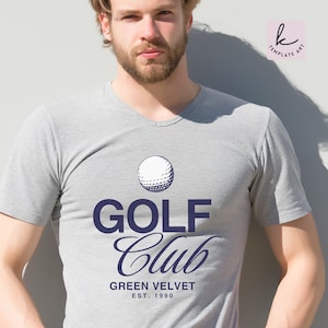 Premium Golf Etablier Logo Clipart SVG, Golfclub Png, Golf Mann Blatt, High-End Country Clubs, Ehemann Golf Geschenk, Luxus Country Club.