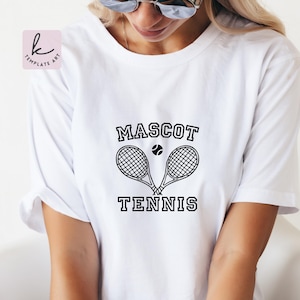 Tennis Mascot Svg, Tennis Team Svg, Tennis Shirt, Team Logo Svg, Tennis Template Svg, Tennis Team Shirts, Tennis Mom Dad Svg
