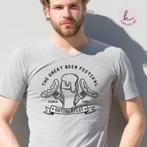 Oktoberfest Design Svg Shirt, Beer Mug, Octoberfest Since 1980 Clipart, Layered File Svg, Fall Party Festival Shirt, INSTANT DOWNLOAD