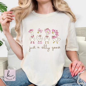 Just a Silly Goose Summer SVG Funny Shirt PNG, Cute Pastel Goose Clipart, Goose with hats illustration, fashion goose, Whimsical Goose