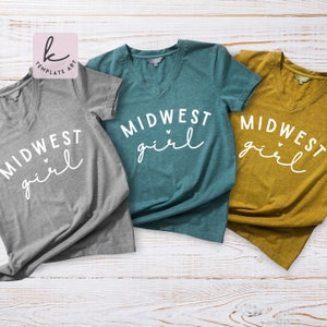 Diseño de camiseta SVG de chica del Medio Oeste retro (descarga digital)