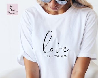 Love Is All You Need SVG, Kindness PNG, Commercial Use (Digital Download)