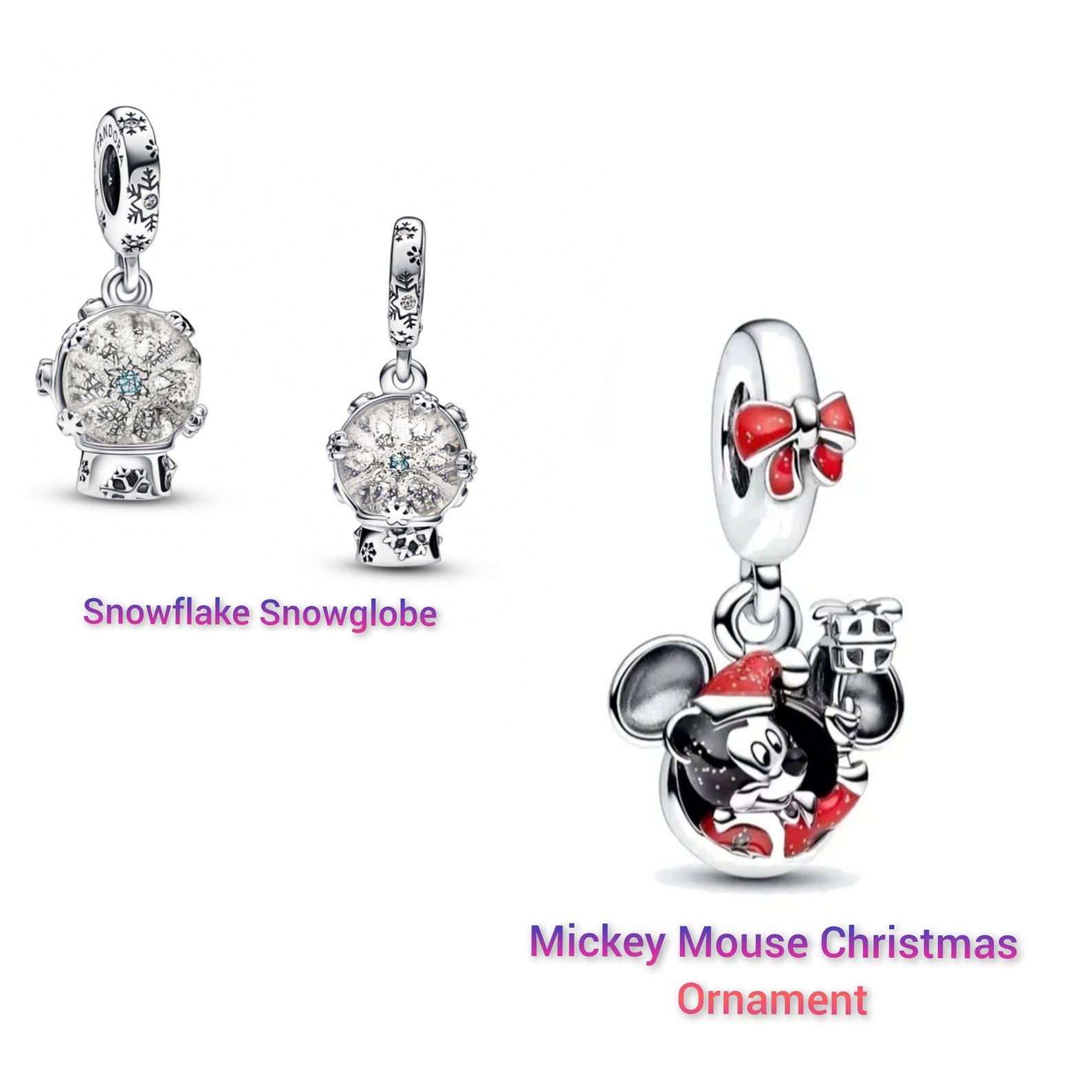 New Pandora Christmas Charms Collection S925 ALE Etsy UK