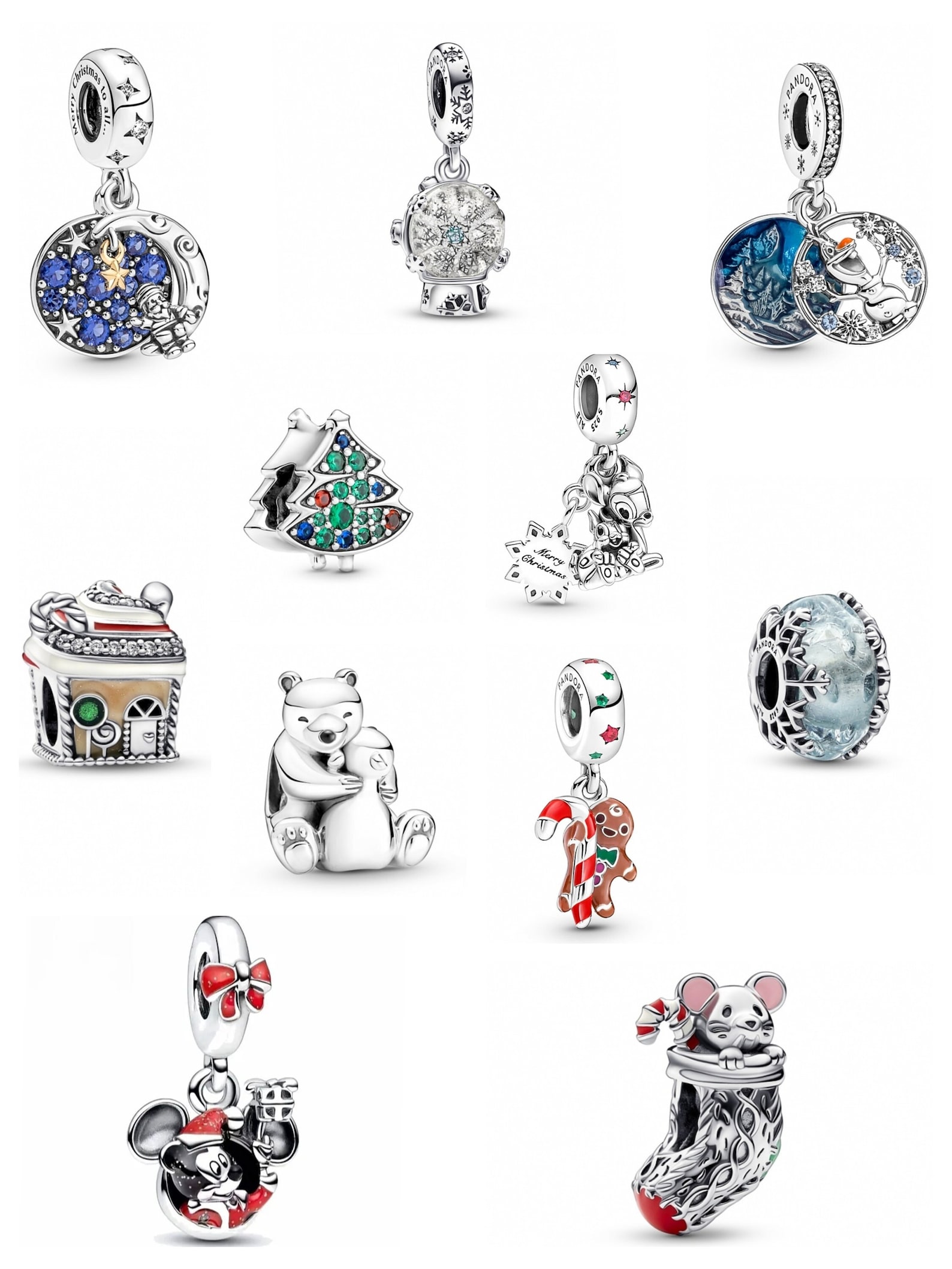New Pandora Christmas Charms Collection S925 ALE Etsy UK
