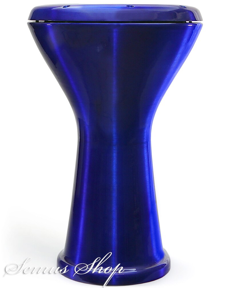 Oriental Professional Solo Darbuka Darabuka Cast Aluminum Pearl Effect With Accessories / Blue