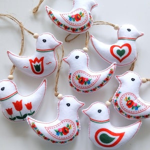 Ungarische Filz Ornament: Kalocsai Stickerei Ornament