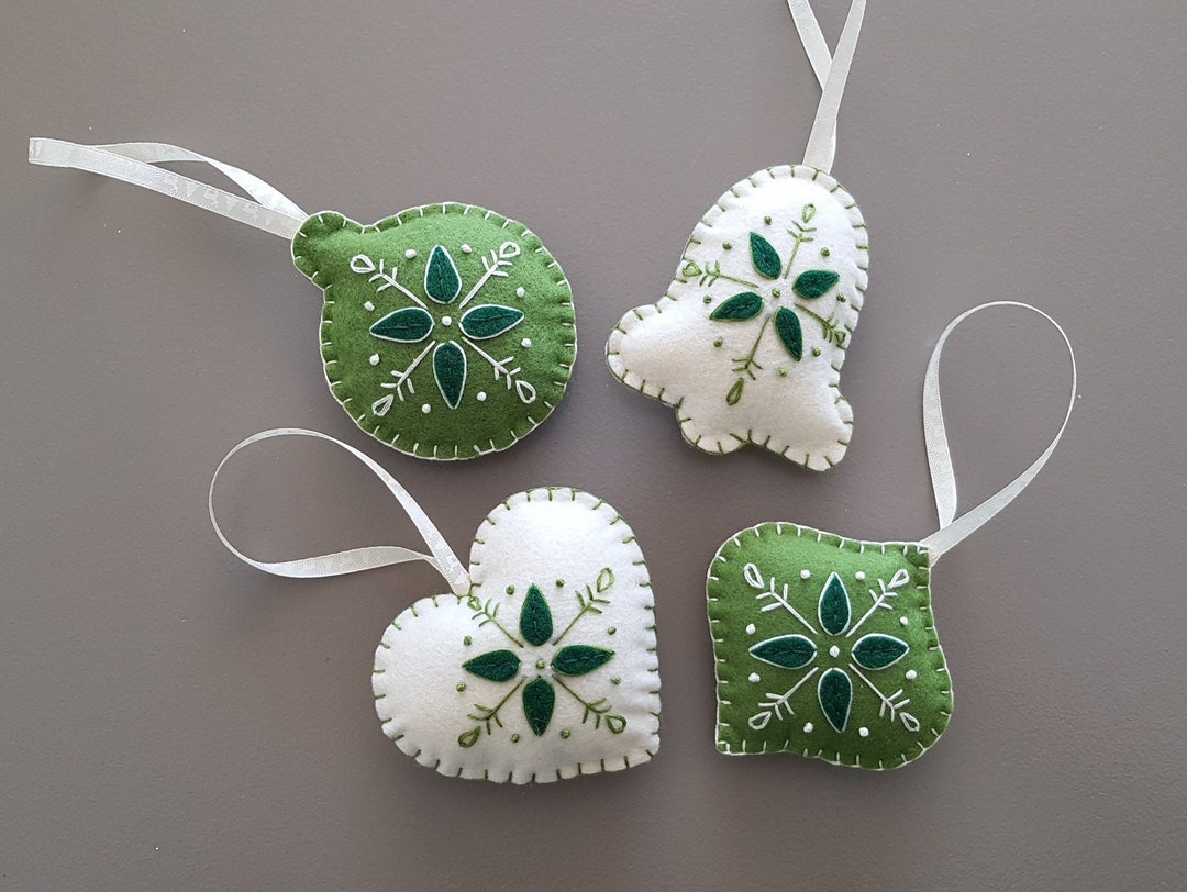 set-of-4-christmas-felt-ornament-christmas-felt-decor-etsy-uk