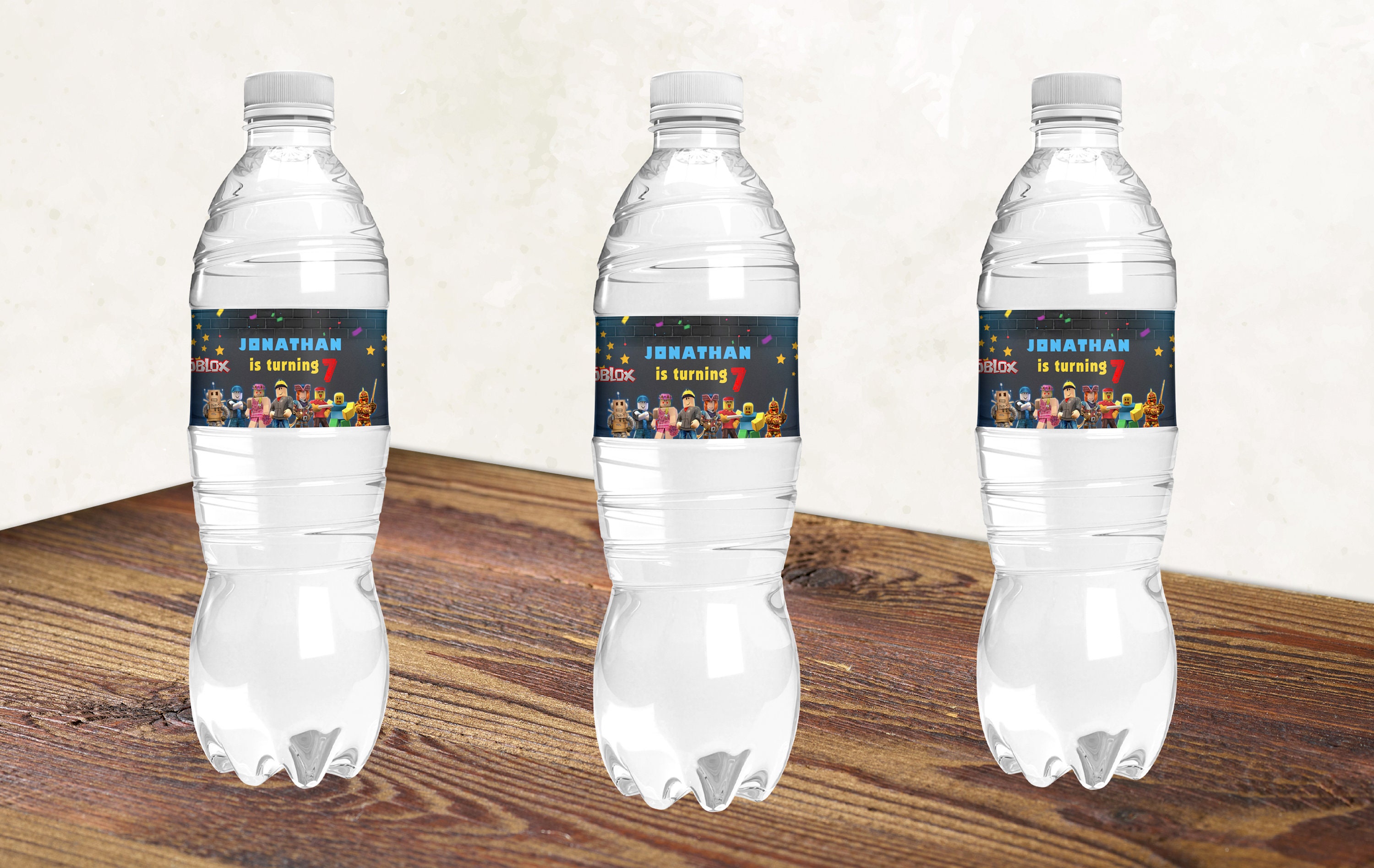 Roblox Water Bottle Stickers Labels Template Instant Editable Etsy