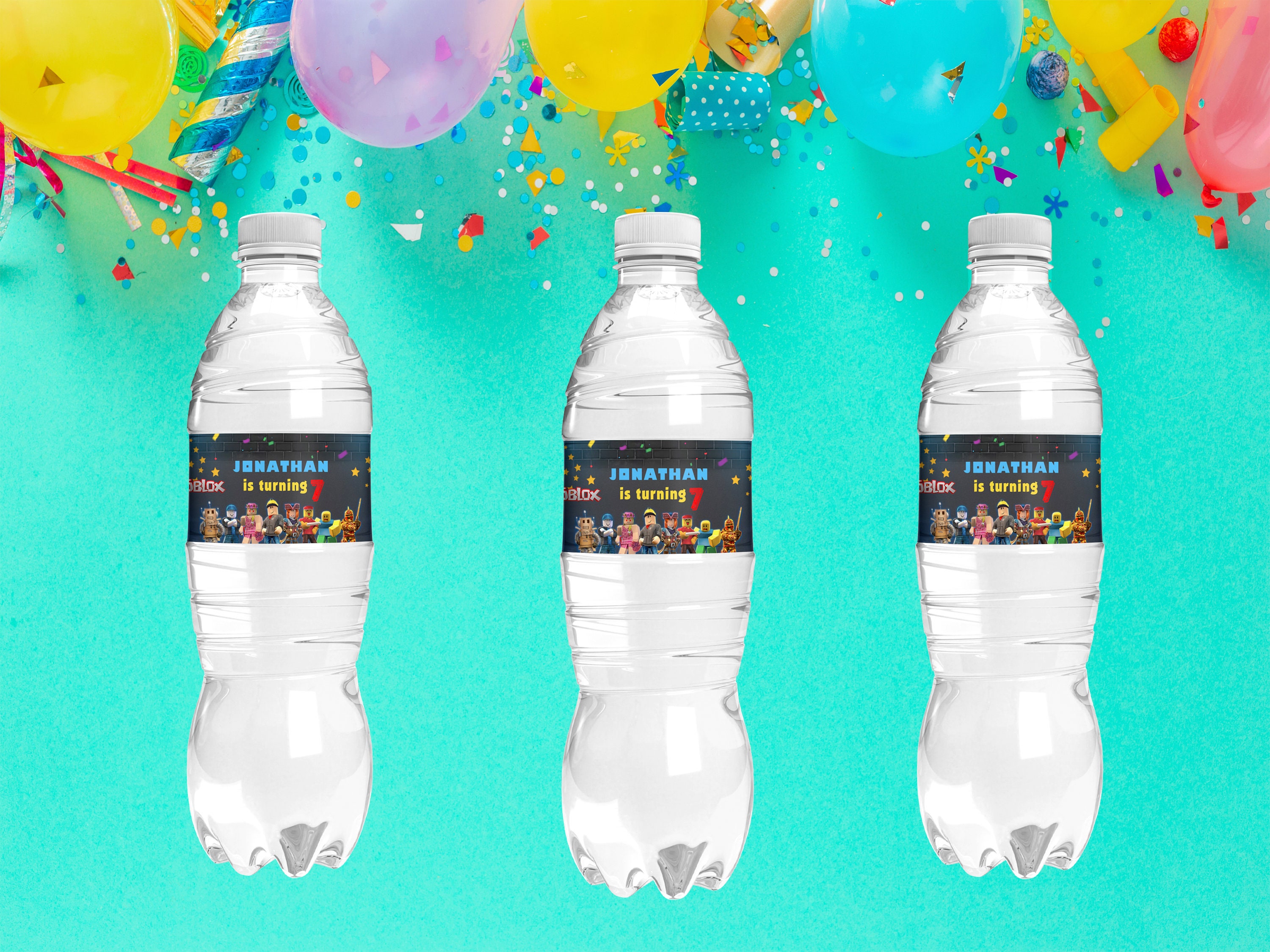 Roblox Water Bottle Stickers Labels Template Instant Editable Etsy