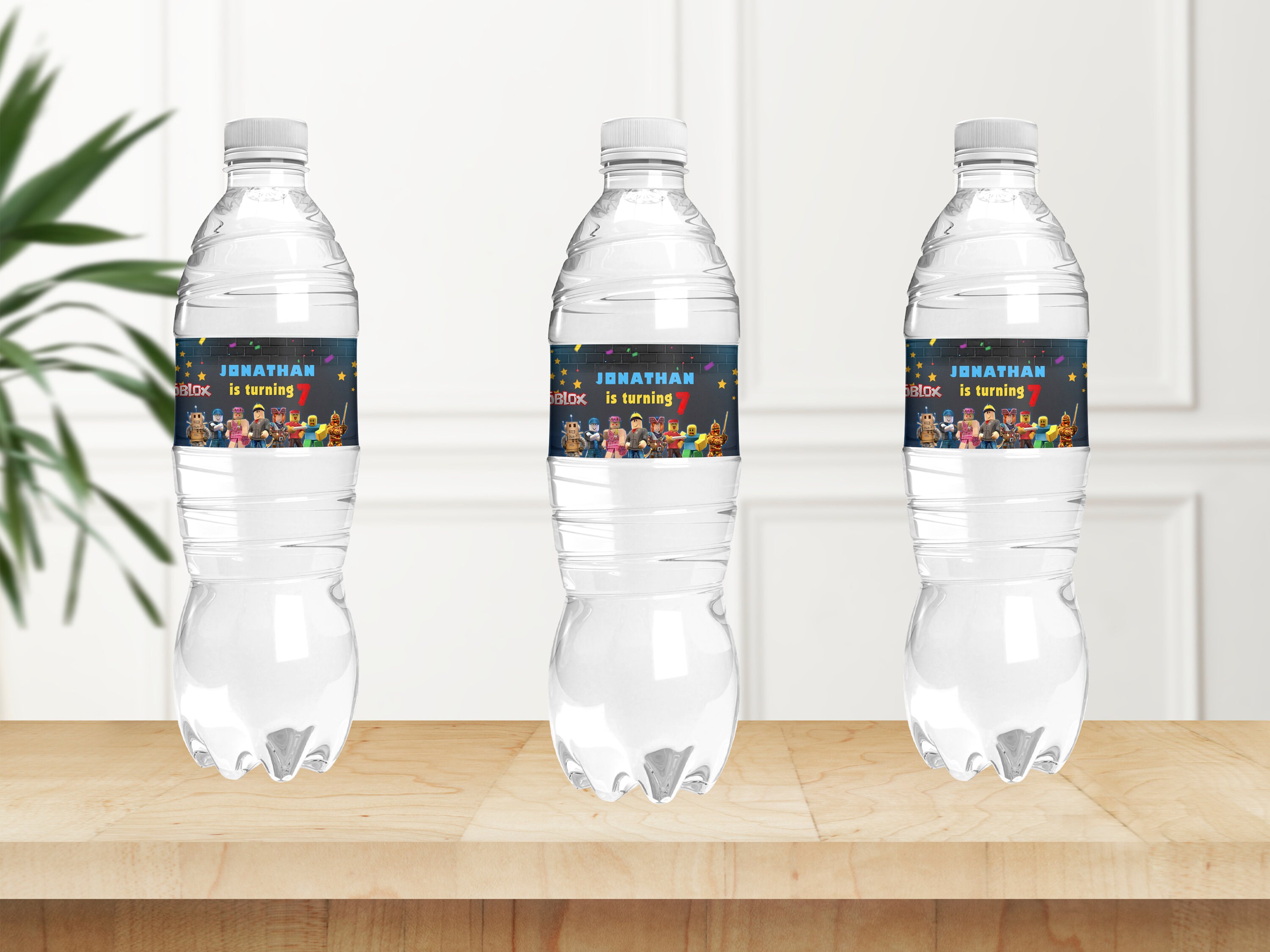 Roblox Water Bottle Stickers Labels Template Instant Editable Etsy