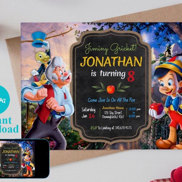 Pinocchio Birthday - Etsy