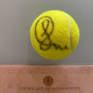Jannik Sinner Autographed Tennis Ball with Proof Photo and Coa