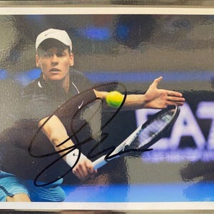 Jannik Sinner autographed photo