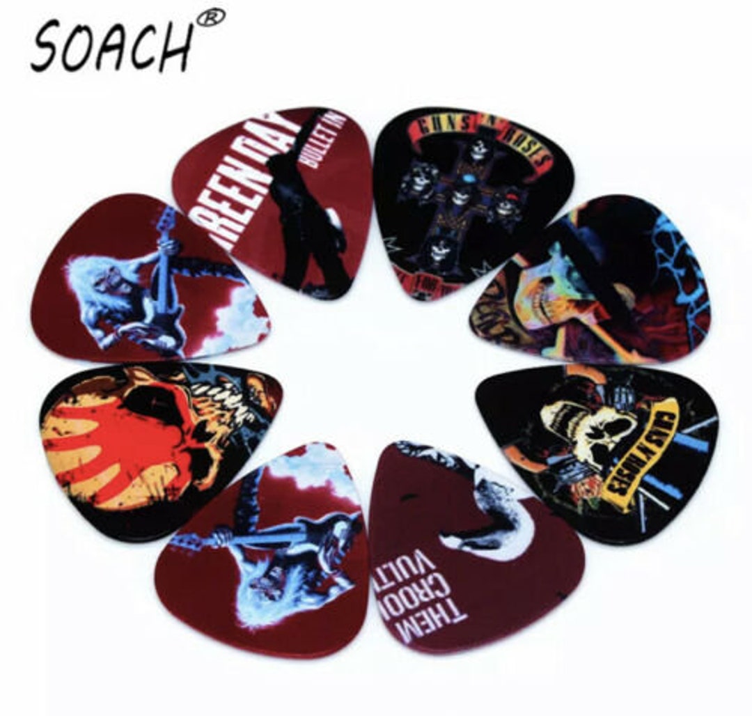 Rock Bands Guitar Picks/plectrum Soach Selection of 5 Etsy