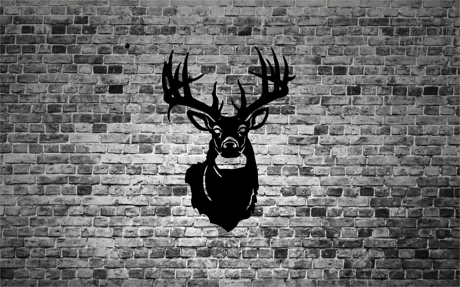 Metal Deer Head Geometric Wall Art Metal Sign of Life in Etsy