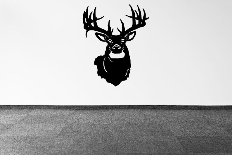 Metal Deer Head Geometric Wall Art Metal Sign of Life in Etsy