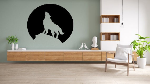 Metal Wolf Wall Art Metal Wall Sign of Wolf Howling Wolf | Etsy