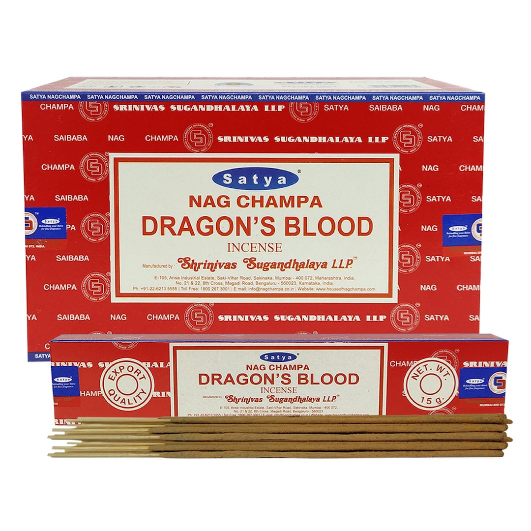 Satya Dragon's Blood Incense Sticks Genuine Premium Etsy