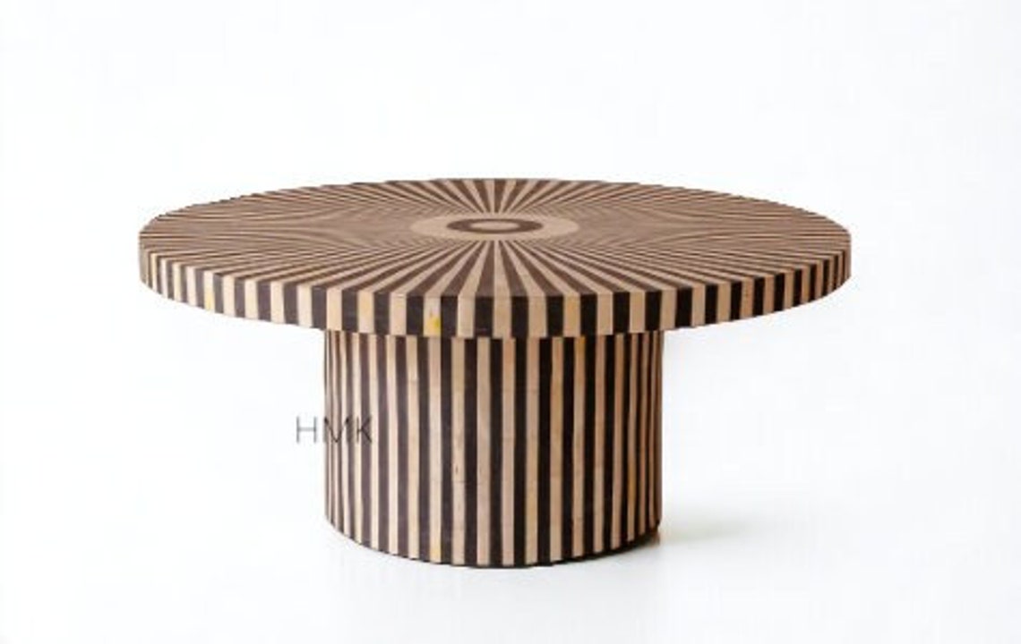 Handmade Luxury Bone Inlay Geometric Pattern With Stripe Inlay Base ...