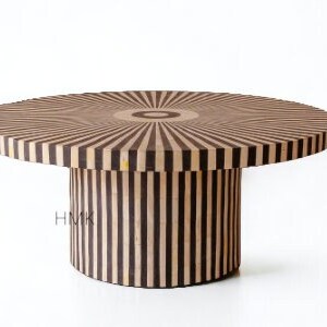 Handmade Luxury Bone Inlay Geometric Pattern With Stripe Inlay Base ...