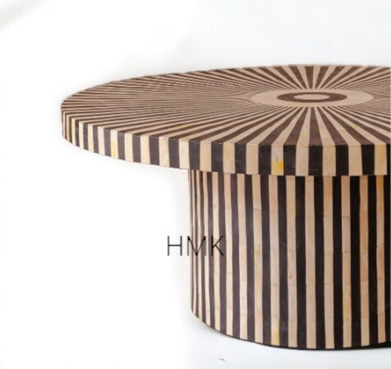 Handmade Luxury Bone Inlay Geometric Pattern With Stripe Inlay Base ...