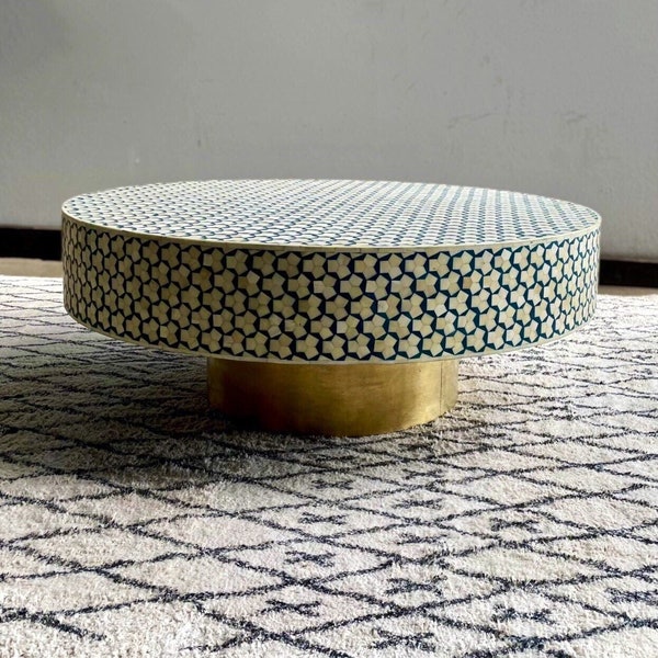 Bone Inlay Table - Etsy