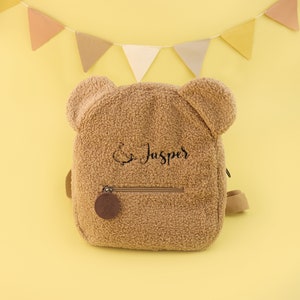 Cartable brodé en peluche personnalisé, sac à dos personnalisé, cadeau pour un enfant, nouveaux modèles printemps et automne, sac pour tout-petit. image 1