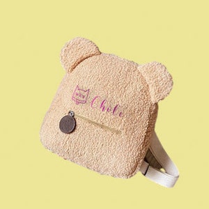 Cartable brodé en peluche personnalisé, sac à dos personnalisé, cadeau pour un enfant, nouveaux modèles printemps et automne, sac pour tout-petit. image 5