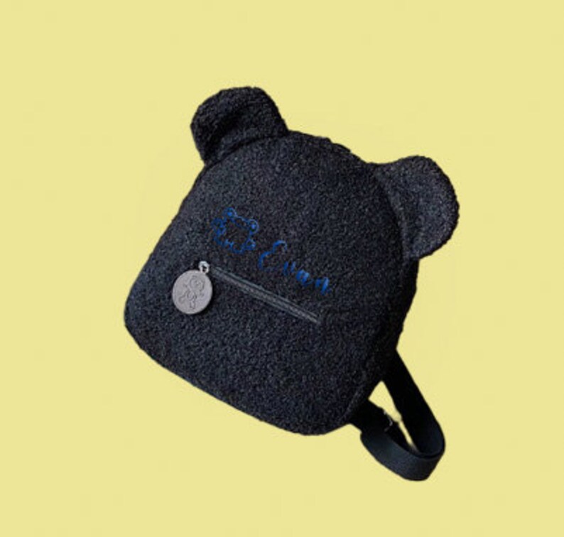 Cartable brodé en peluche personnalisé, sac à dos personnalisé, cadeau pour un enfant, nouveaux modèles printemps et automne, sac pour tout-petit. image 6