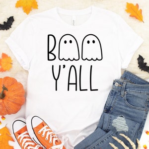 Boo Y&#39;all svg, Trick Or Teat svg, Boo svg, Kinder Halloween svg, Spooky Season svg, lustiger Halloween Spruch | Cricut & Silhouette Cut Dateien
