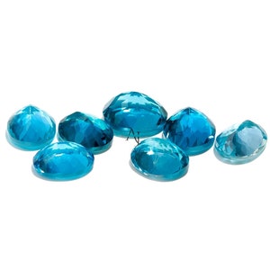 Topazio blu svizzero naturale taglio sfaccettato forma ovale pietra preziosa di alta qualità per la creazione di gioielli 4 x 6 mm