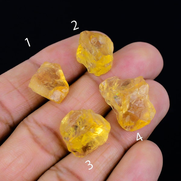 Natural Citrine Rough / 18.75 Cts Yellow Gemstone/ Fancy Rough Citrine Stone/ Making For Jewelry